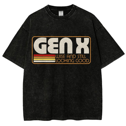 Gen X Vintage Quote Vintage Distressed T-shirt