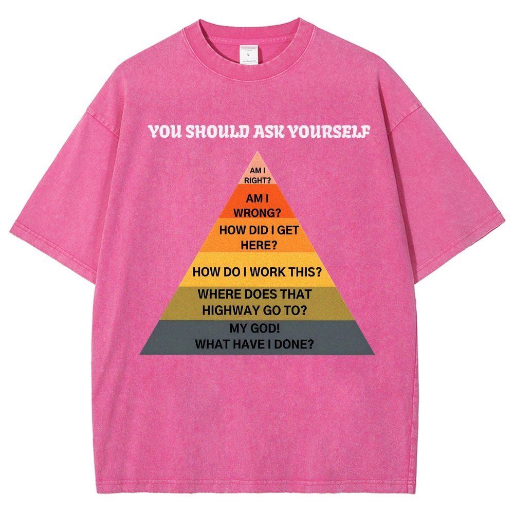 You Should Ask Yourself Vintage Distressed T-shirt