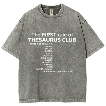 Thesaurus Club Confidential Vintage Distressed T-shirt