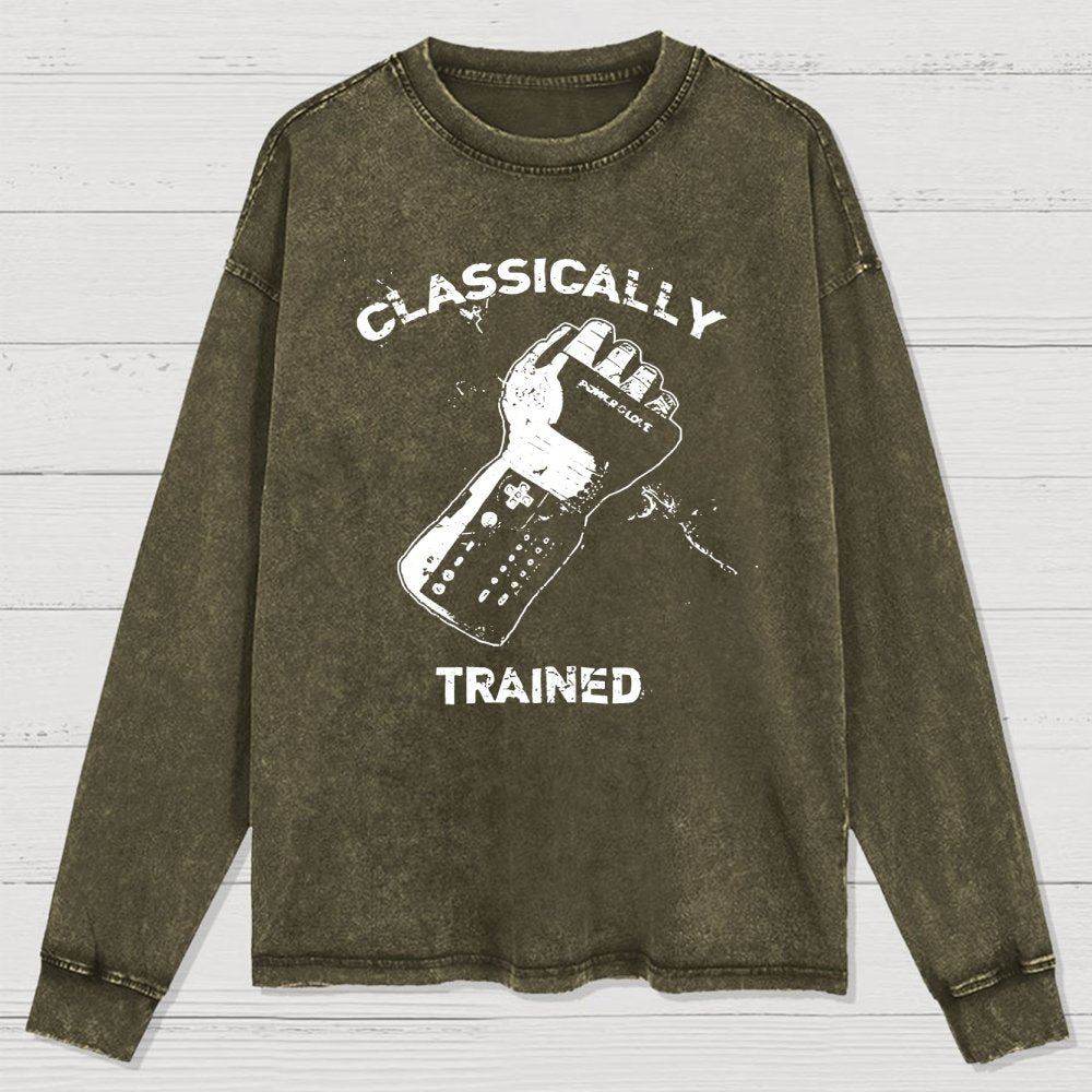Classically Trained Gamer Washed Long Sleeve Tee