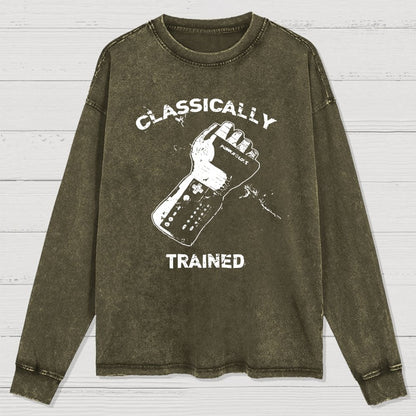 Classically Trained Gamer Washed Long Sleeve Tee