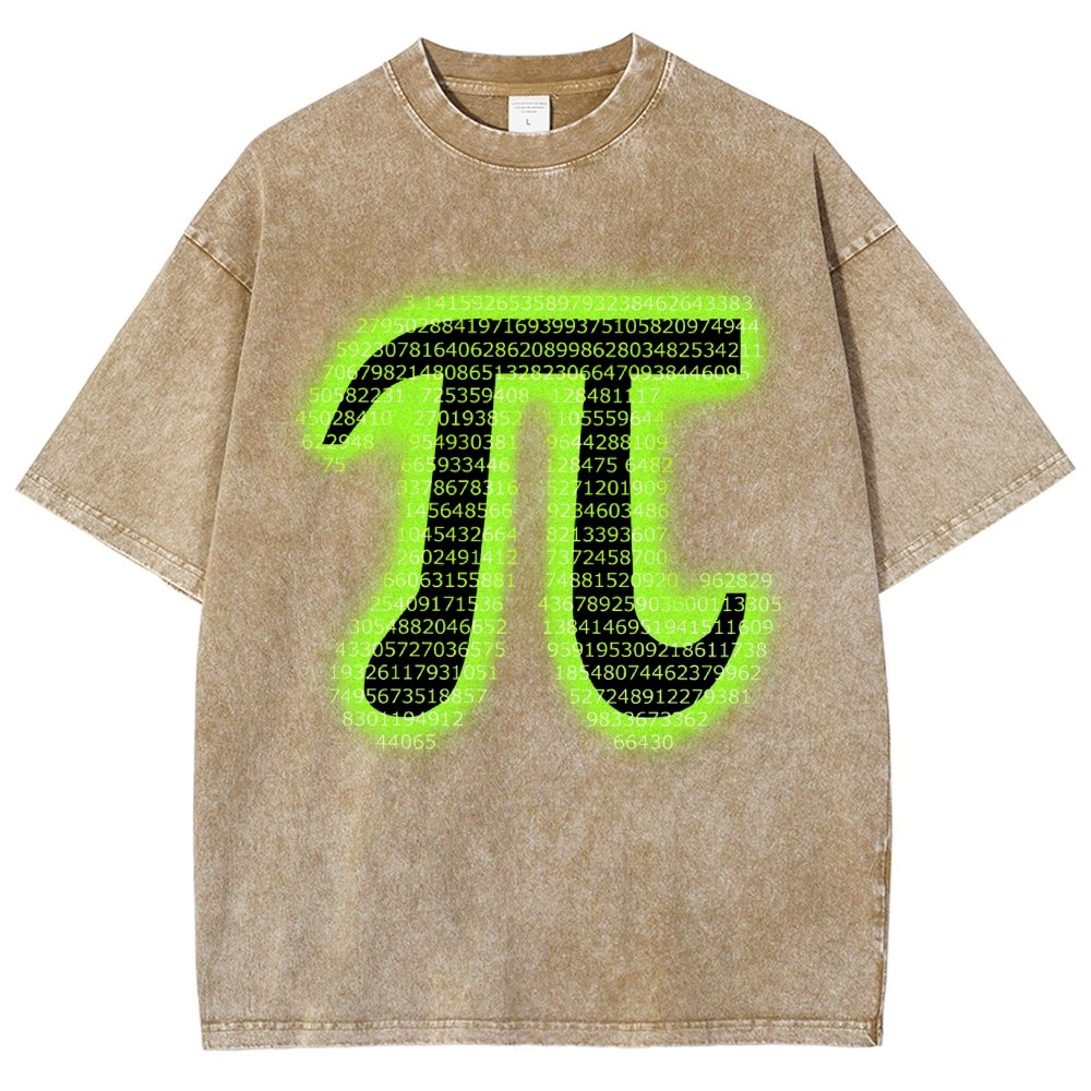 Pi Vintage Distressed T-shirt