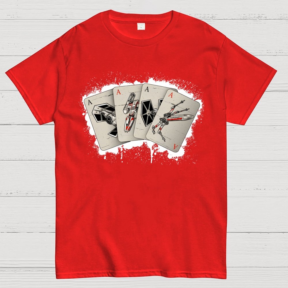 Spaceship Poker Geek T-Shirt