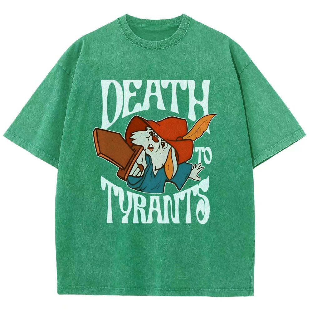 Skippy Rabbit Death To Tyrants Vintage Distressed T-shirt