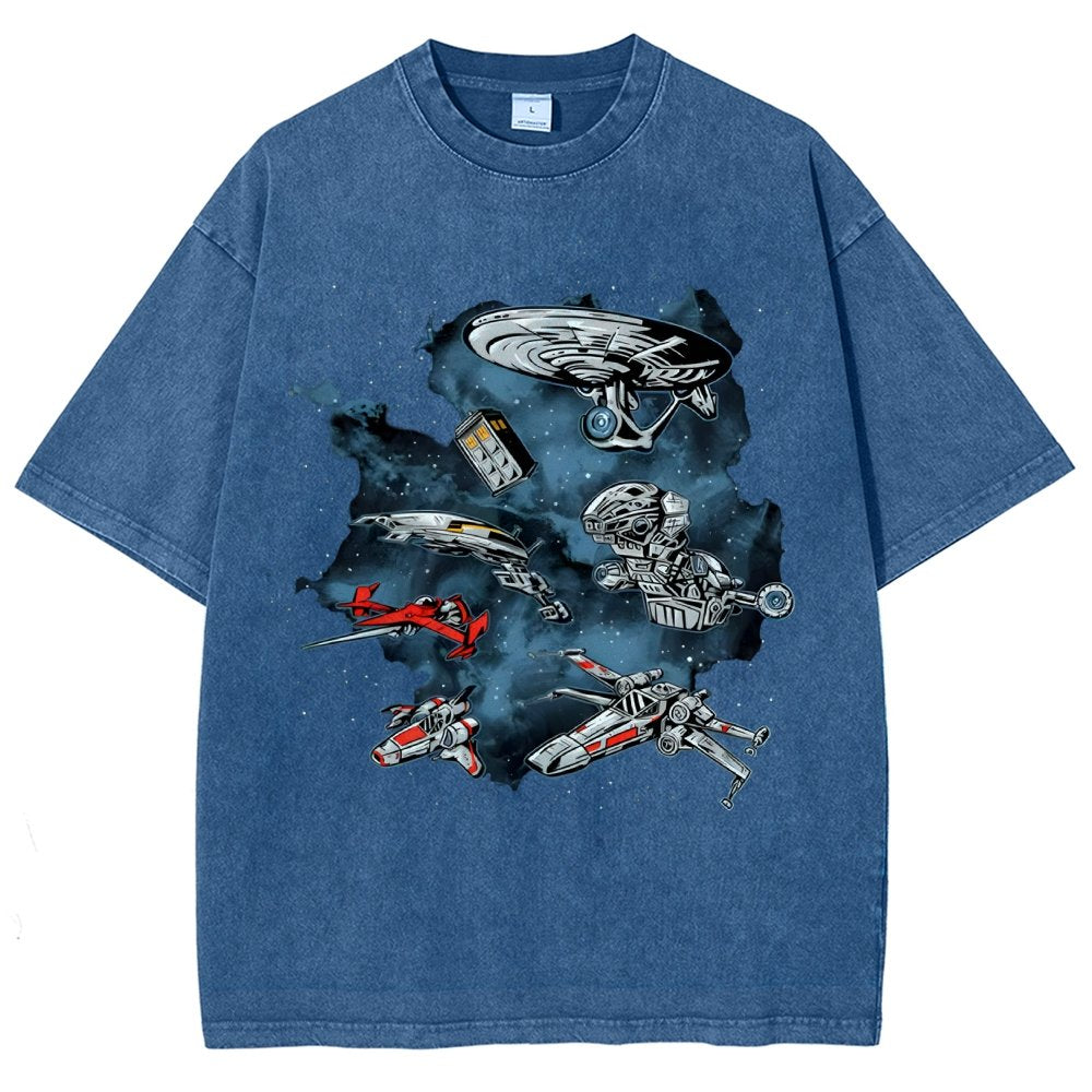 Ultimate Space Fleet Vintage Distressed T-shirt