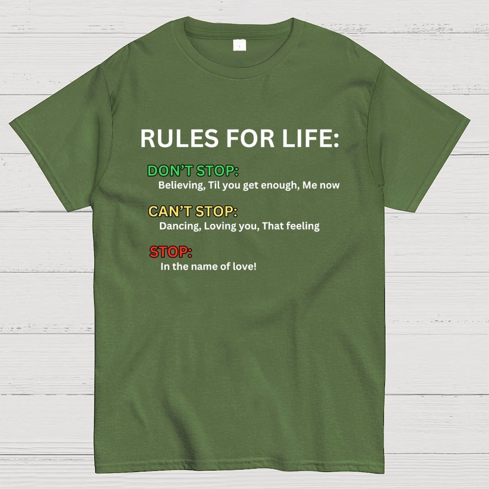 Rules For Life Unisex Geek T-Shirt