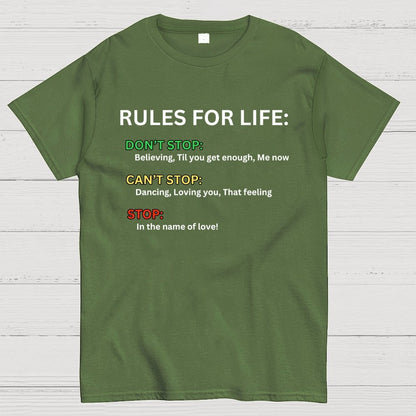 Rules For Life Unisex Geek T-Shirt