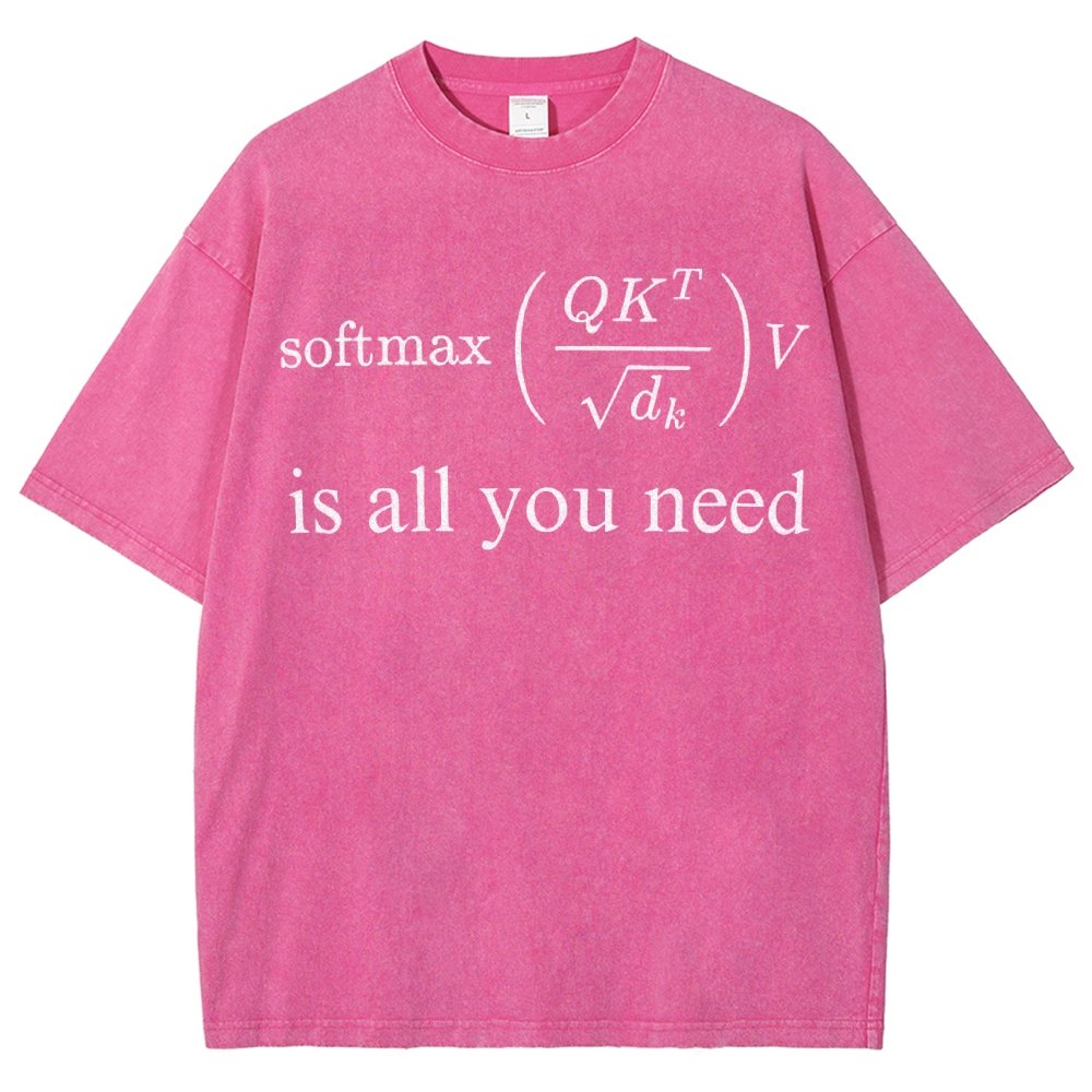 Attention is All You Need Vintage Distressed T-shirt