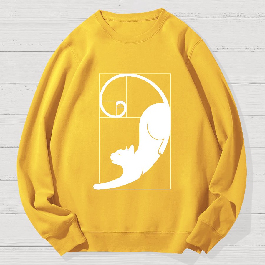 Fibonacci Kittens Geek Cotton Sweatshirt