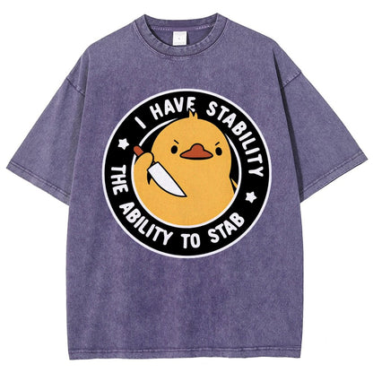 I Have Stability The Ability Vintage Distressed T-shirt