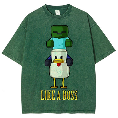 Like A Boss Vintage Distressed T-shirt