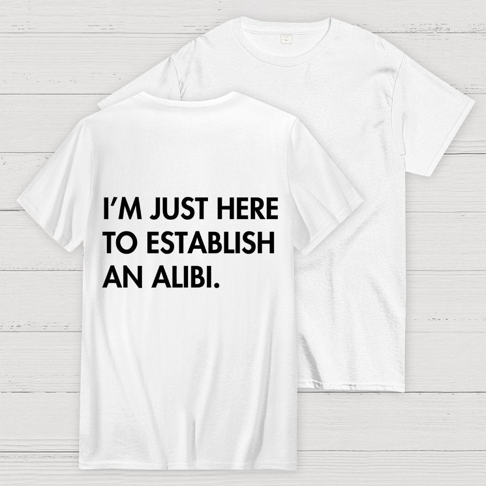 Alibi  Back Printing Geek T-Shirt