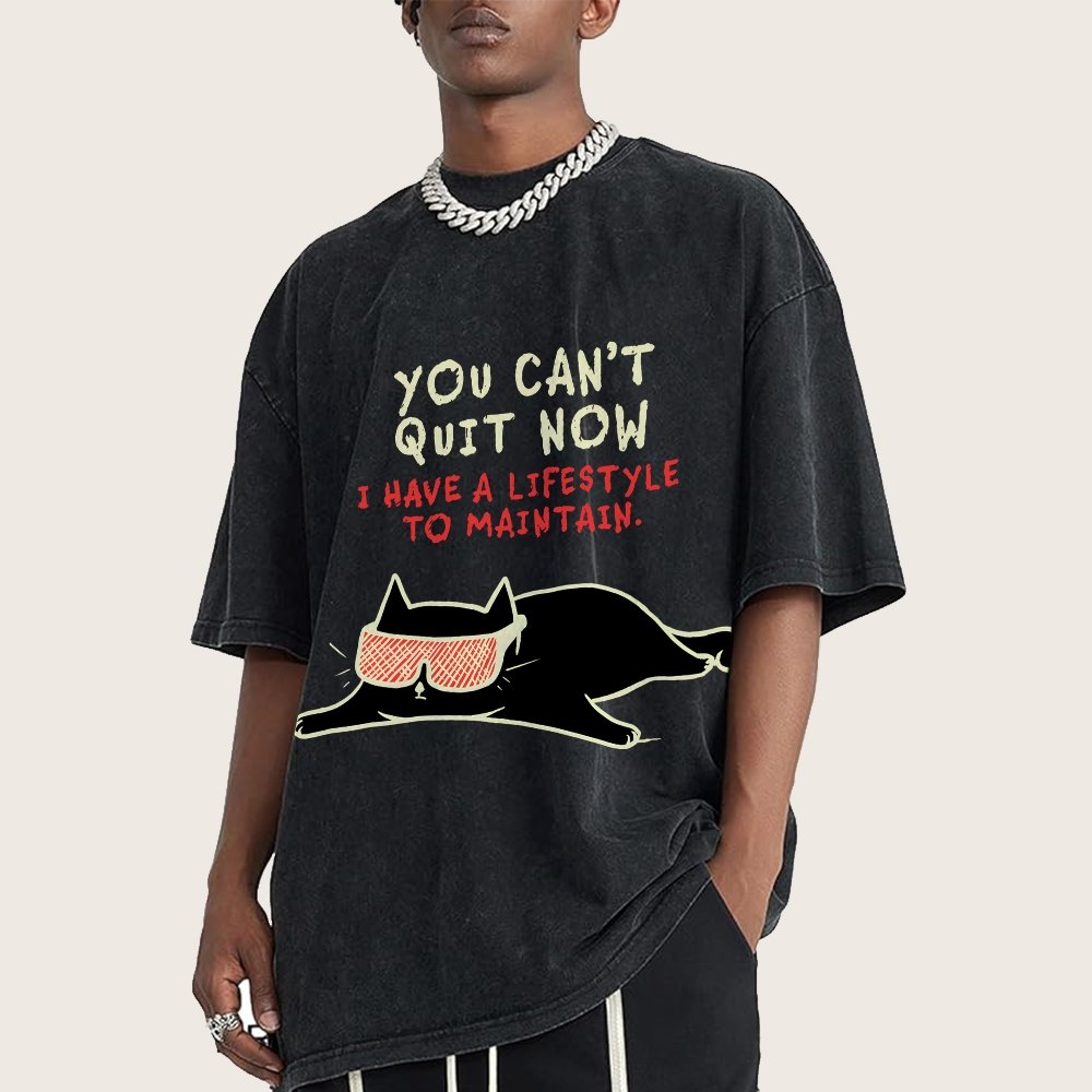 You Can't Quit Now Vintage Distressed T-shirt