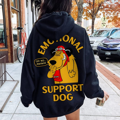 Support Or Not? Printed Back Unisex Cotton Hoodie