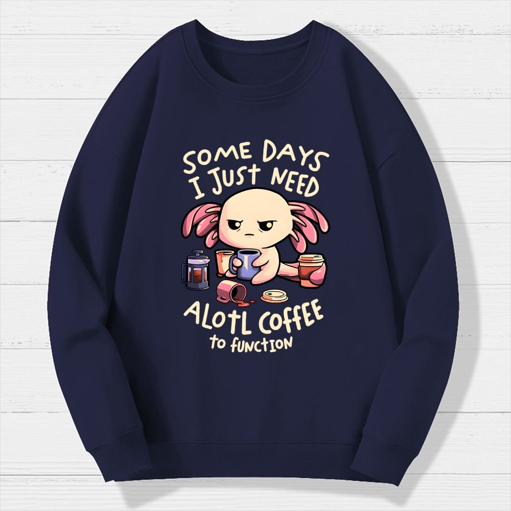 Alotl Coffee Geek Cotton Sweatshirt