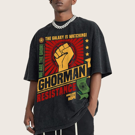 Galactic Resistance Vintage Distressed T-shirt