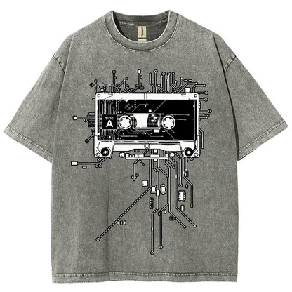 Retro Cassette Vintage Distressed T-shirt
