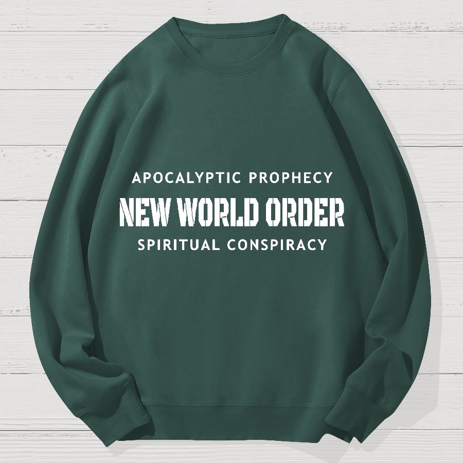 New World Order Spiritual Conspiracy Geek Cotton Sweatshirt