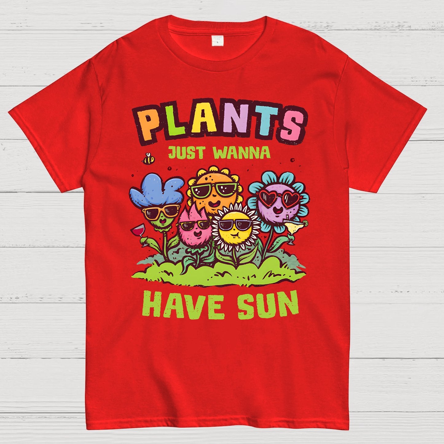 Plants Just Wanna Have Sun Geek T-Shirt