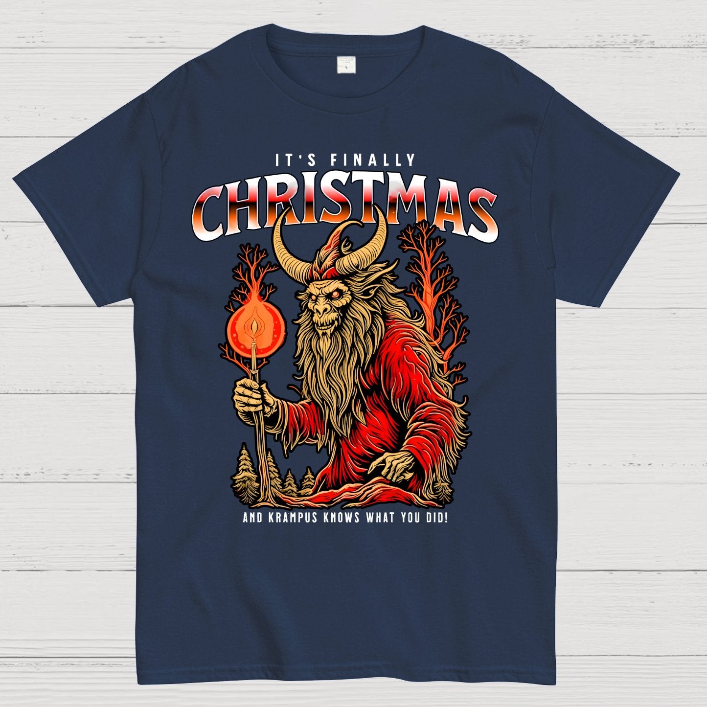 It's Finally Christmas And Krampus Knows What You Did Geek T-Shirt