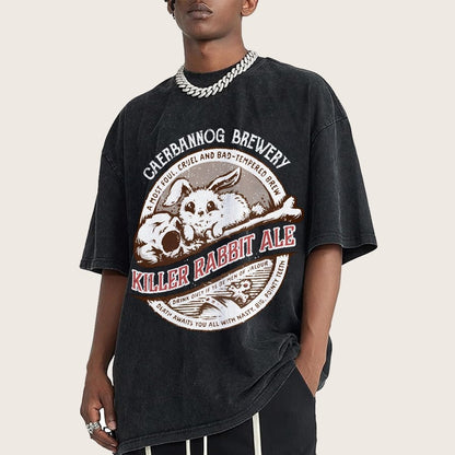 Killer Rabbit Ale Vintage Distressed T-shirt