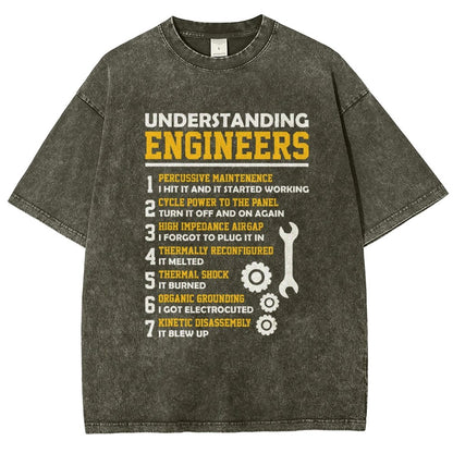 Understanding Engineers Sarcastic Vintage Distressed T-shirt