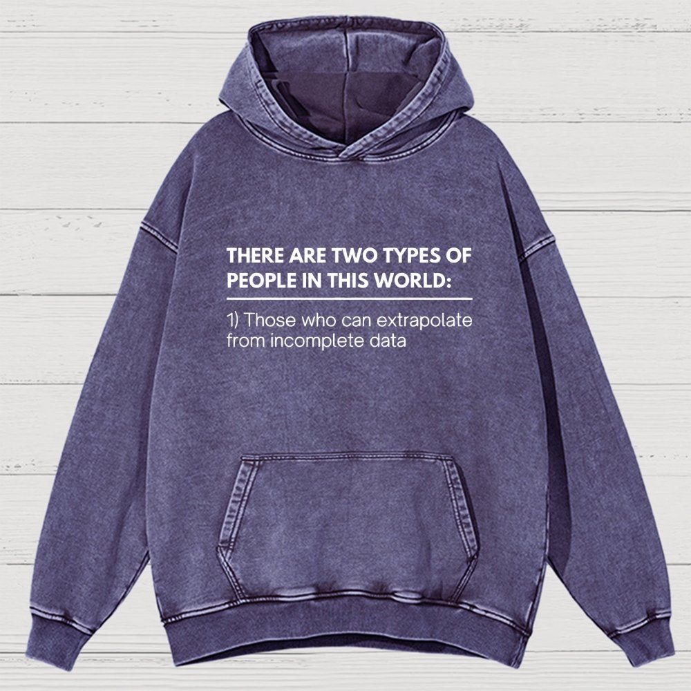 Incomplete Data  Extrapolate Vintage Distressed Hoodie
