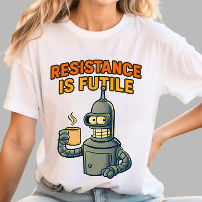 Rebellion Coffee Is Futile Geek T-Shirt
