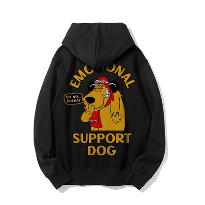 Support Or Not? Printed Back Unisex Cotton Hoodie