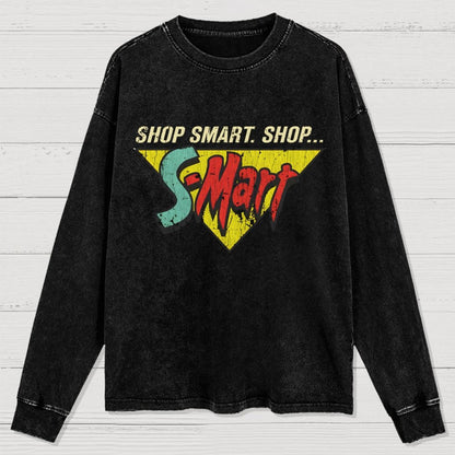 Shop Smart. Shop Smart-Store! Washed Long Sleeve Tee