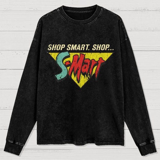Shop Smart. Shop Smart-Store! Washed Long Sleeve Tee