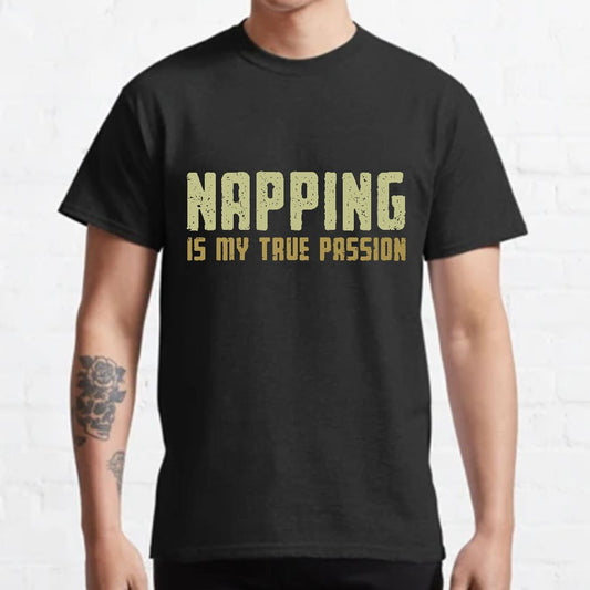 Napping is My Passion Geeky T-Shirt
