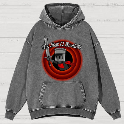 Tis But A Scratch Folks! Vintage Distressed Hoodie