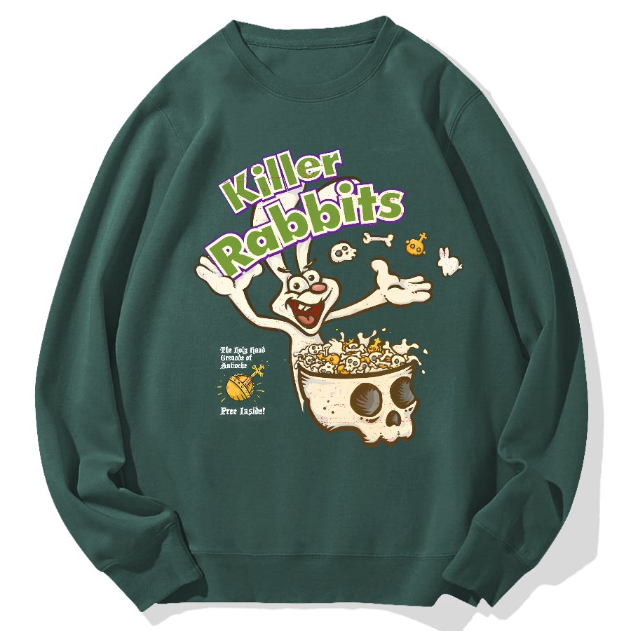 Killer Rabbit Cereal Geek Cotton Sweatshirt