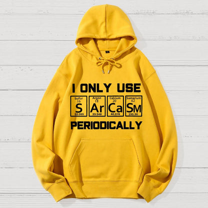 Sarcasm Periodic Table Element Shirt Weird Science Joke Geek Cotton Hoodie