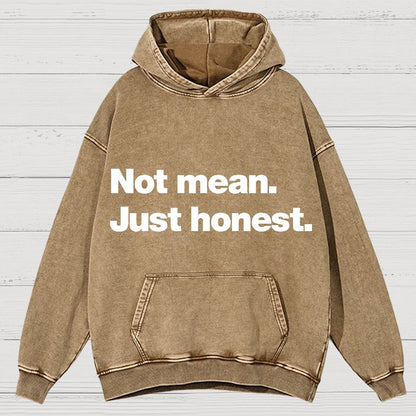 Not Mean. Just Honest Vintage Distressed Hoodie