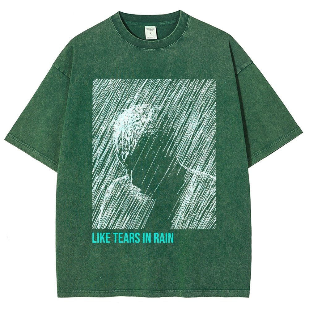 Like Tears In Rain Vintage Distressed T-shirt