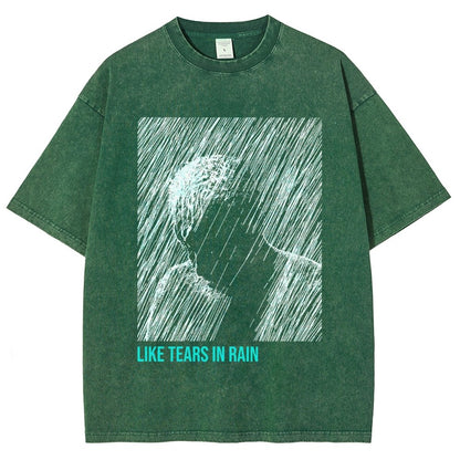 Like Tears In Rain Vintage Distressed T-shirt