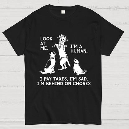 Dog Mocks Humans Geek T-Shirt