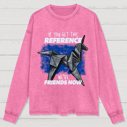 Origami Dreams Washed Long Sleeve Tee
