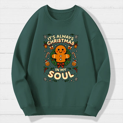 Christmas Soul Gift Geek Cotton Sweatshirt