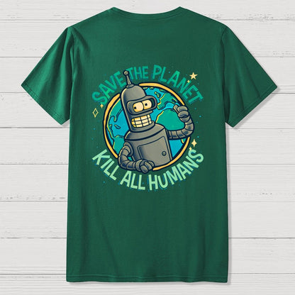 Yippee-Ki-Yay Front And Back Printing Geek T-Shirt