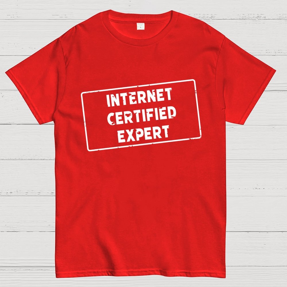 Internet Certified Expert Geek T-Shirt