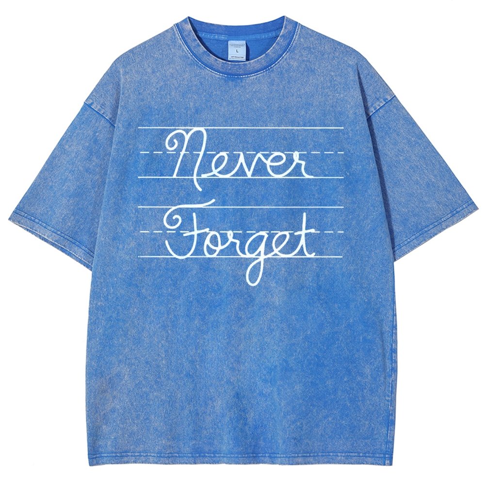 Cursive - Never Forget Vintage Distressed T-shirt