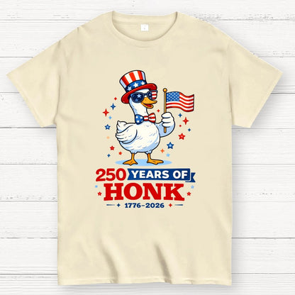250 Years of Honk , Patriotic Goose Geek T-Shirt