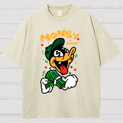 Money Maker！Vintage Distressed T-shirt