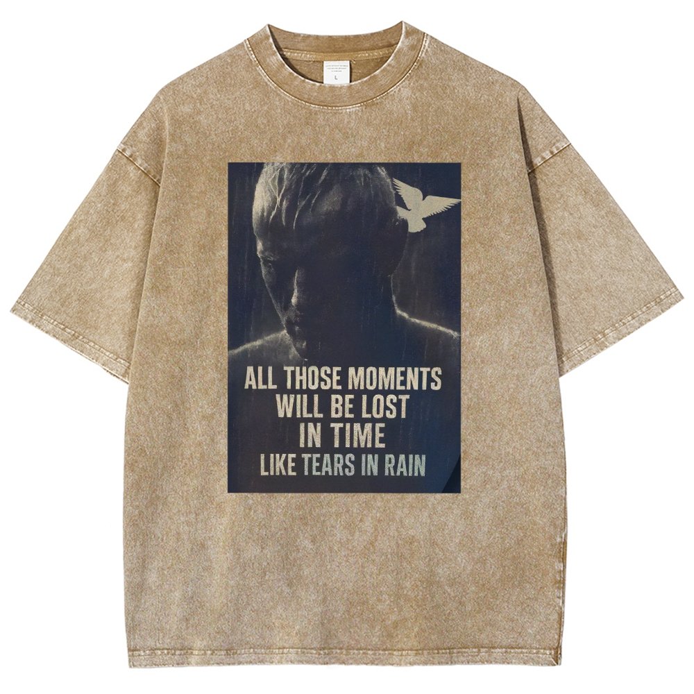 Like Tears in the Rain Vintage Distressed T-shirt
