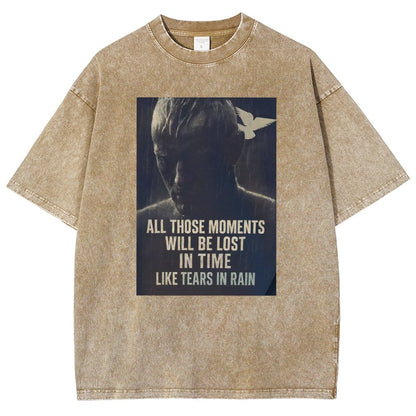 Like Tears in the Rain Vintage Distressed T-shirt
