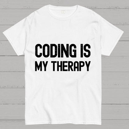 Coding Is My Therapy Geeky T-Shirt