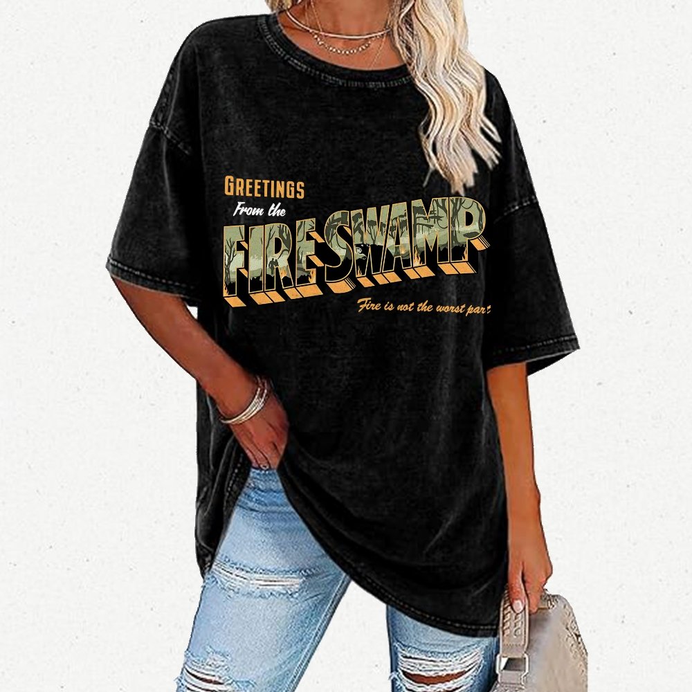 Greetings From The Mystic Swamp Vintage Distressed T-shirt